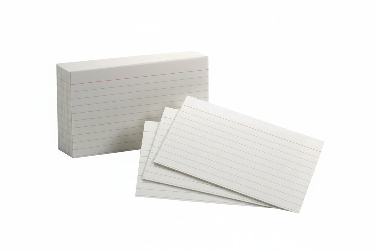 Index Card Ruled | White | 3"x5" | pq.100
